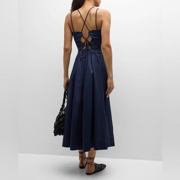 NEW LA LIGNE Evelyn Dress in Midnight dark blue - Picture 5 of 13